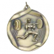 Female Weight Lifter 2-1/4" Die Cast Medal